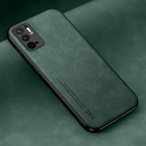 Soft Luxury Leather Snap On Case Cover DY2 for Xiaomi POCO M3 Pro 5G Green