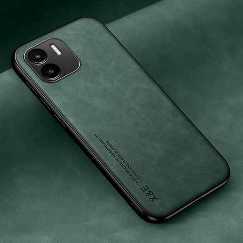 Soft Luxury Leather Snap On Case Cover DY2 for Xiaomi Redmi A2 Green