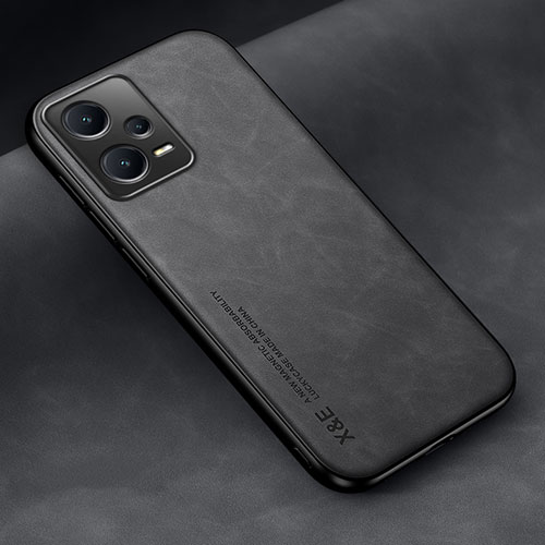 Soft Luxury Leather Snap On Case Cover DY2 for Xiaomi Redmi Note 12 Pro 5G Black