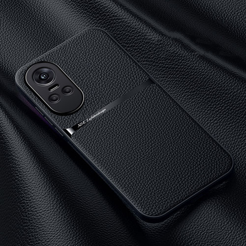 Soft Luxury Leather Snap On Case Cover DY3 for Oppo Reno10 5G Black