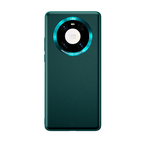 Soft Luxury Leather Snap On Case Cover for Huawei Mate 40 Cyan