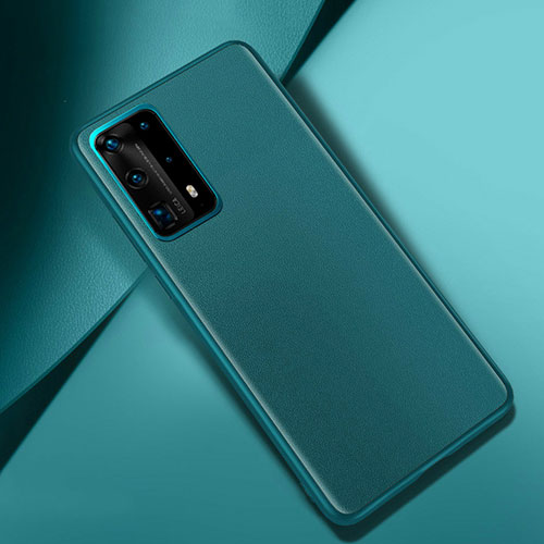 Soft Luxury Leather Snap On Case Cover for Huawei P40 Pro+ Plus Green