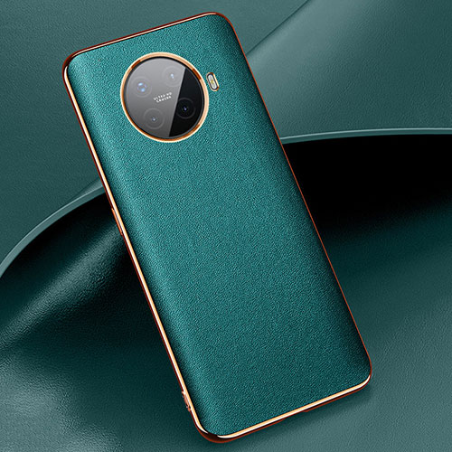 Soft Luxury Leather Snap On Case Cover for Oppo Ace2 Green