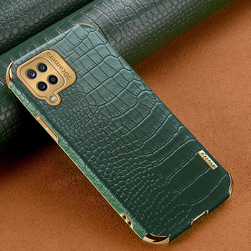 Soft Luxury Leather Snap On Case Cover for Samsung Galaxy A12 Nacho Green