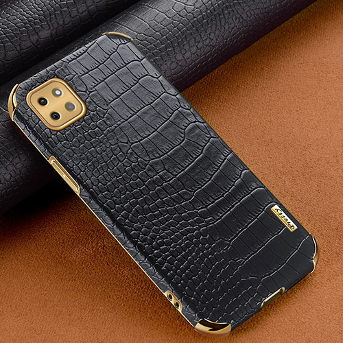 Soft Luxury Leather Snap On Case Cover for Samsung Galaxy F42 5G Black