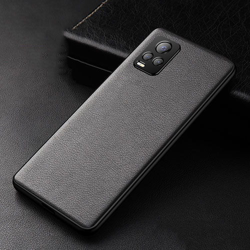 Soft Luxury Leather Snap On Case Cover for Vivo V20 Pro 5G Black