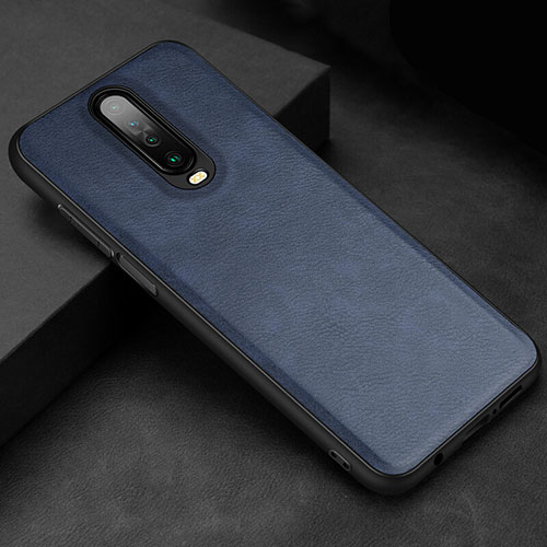 Soft Luxury Leather Snap On Case Cover for Xiaomi Poco X2 Blue