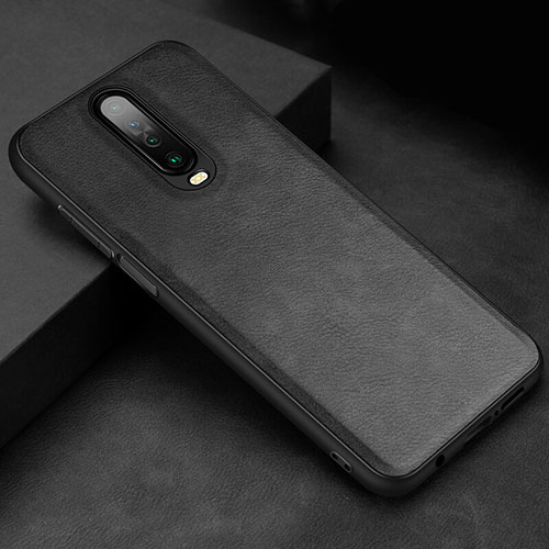 Soft Luxury Leather Snap On Case Cover for Xiaomi Redmi K30 4G Black