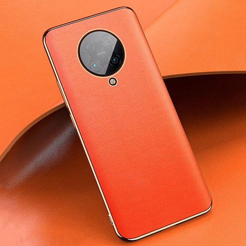 Soft Luxury Leather Snap On Case Cover for Xiaomi Redmi K30 Pro 5G Orange