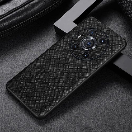 Soft Luxury Leather Snap On Case Cover GS1 for Huawei Honor Magic3 5G Black