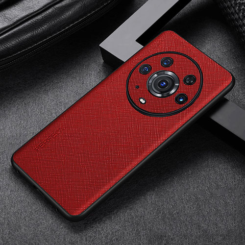 Soft Luxury Leather Snap On Case Cover GS1 for Huawei Honor Magic3 Pro 5G Red