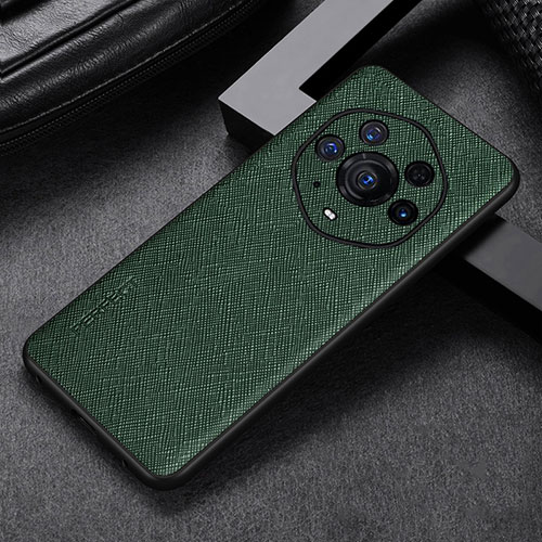 Soft Luxury Leather Snap On Case Cover GS1 for Huawei Honor Magic3 Pro+ Plus 5G Green