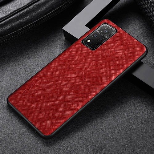 Soft Luxury Leather Snap On Case Cover GS1 for Huawei Honor V40 5G Red