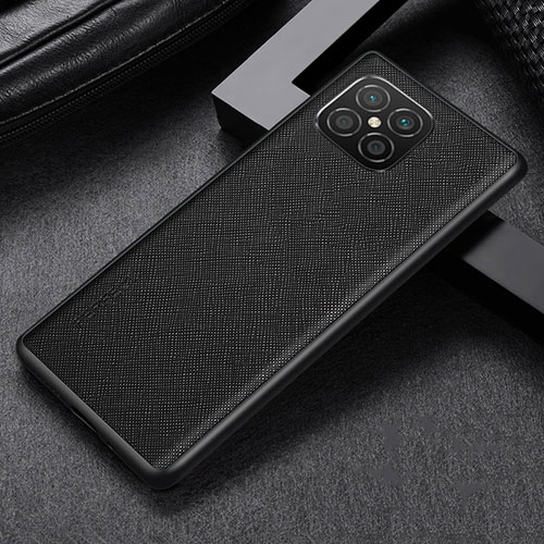 Soft Luxury Leather Snap On Case Cover GS1 for Huawei Nova 8 SE 4G Black