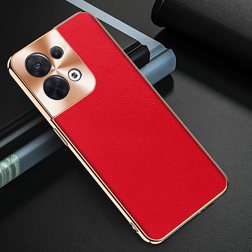 Soft Luxury Leather Snap On Case Cover GS1 for Oppo Reno8 5G Red