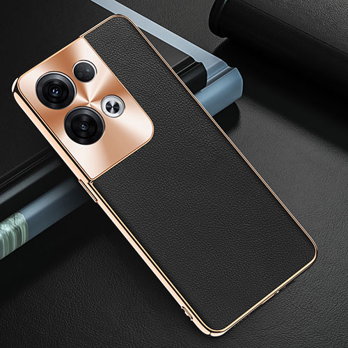 Soft Luxury Leather Snap On Case Cover GS1 for Oppo Reno8 Pro+ Plus 5G Black