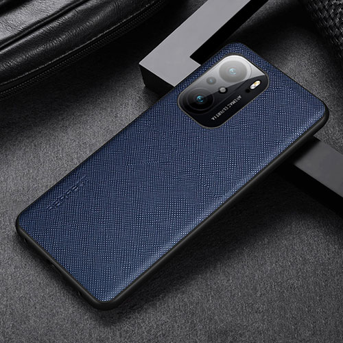 Soft Luxury Leather Snap On Case Cover GS1 for Xiaomi Poco F3 5G Blue