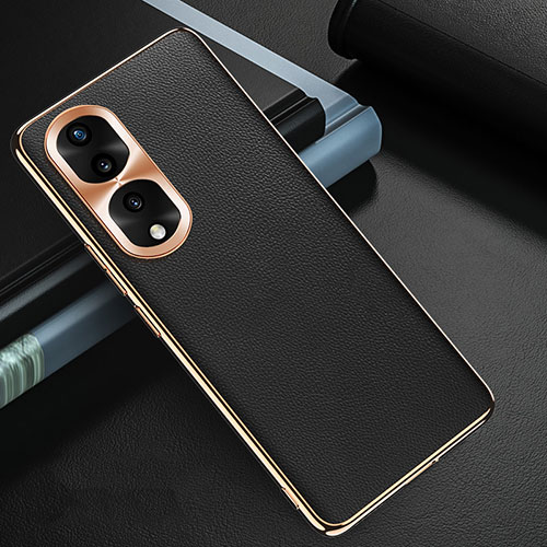 Soft Luxury Leather Snap On Case Cover GS2 for Huawei Honor 80 Pro 5G Black