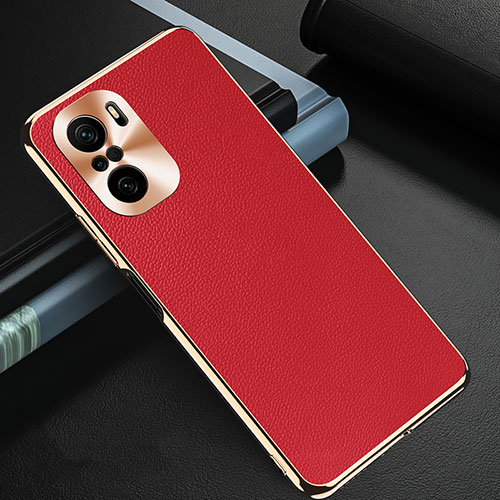 Soft Luxury Leather Snap On Case Cover GS2 for Xiaomi Redmi K40 5G Red