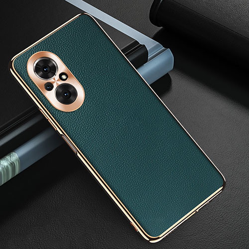 Soft Luxury Leather Snap On Case Cover GS3 for Huawei Honor 50 SE 5G Green