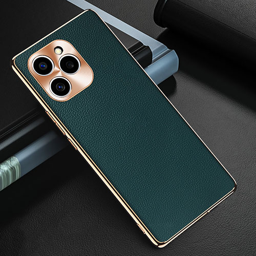 Soft Luxury Leather Snap On Case Cover GS3 for Huawei Honor 60 SE 5G Green