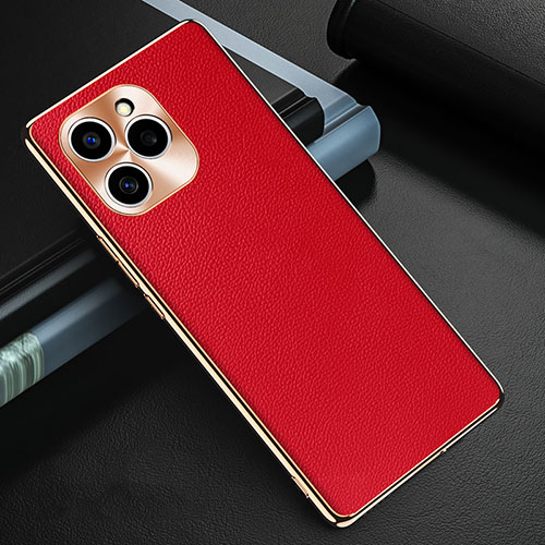 Soft Luxury Leather Snap On Case Cover GS3 for Huawei Honor 60 SE 5G Red