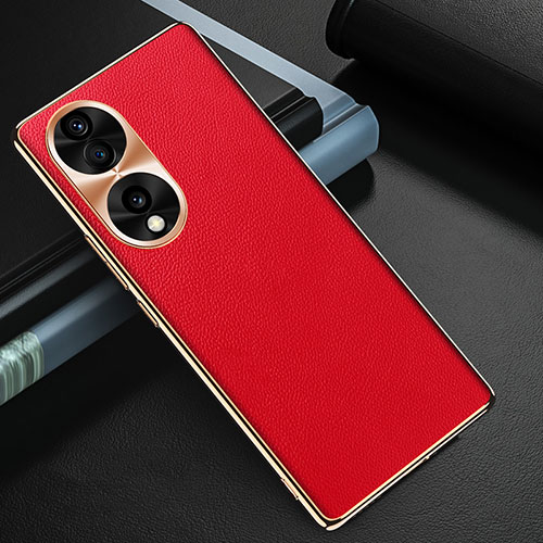 Soft Luxury Leather Snap On Case Cover GS3 for Huawei Honor 70 5G Red