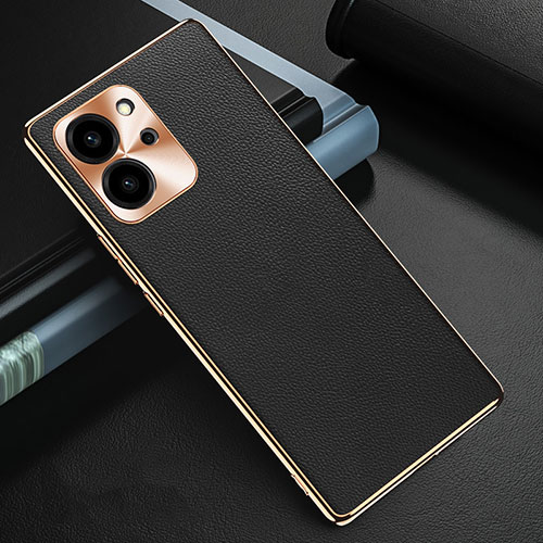 Soft Luxury Leather Snap On Case Cover GS3 for Huawei Honor 80 SE 5G Black