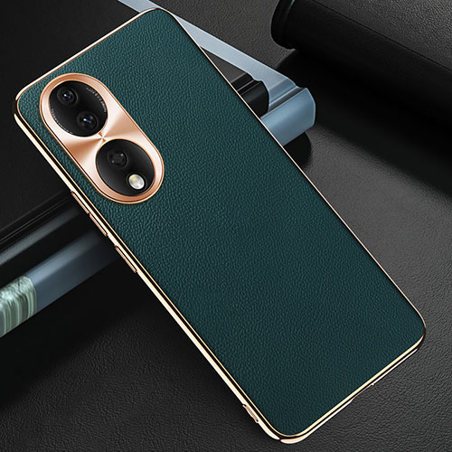 Soft Luxury Leather Snap On Case Cover GS3 for Huawei Honor 90 5G Green