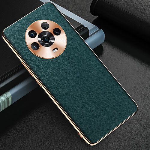 Soft Luxury Leather Snap On Case Cover GS3 for Huawei Honor Magic4 5G Green