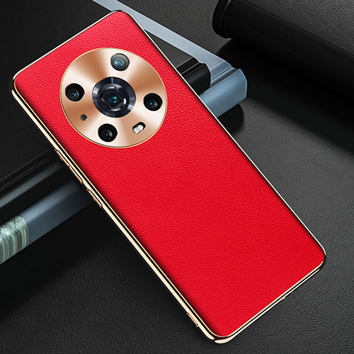 Soft Luxury Leather Snap On Case Cover GS3 for Huawei Honor Magic4 Pro 5G Red