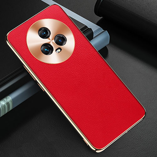 Soft Luxury Leather Snap On Case Cover GS3 for Huawei Honor Magic5 5G Red