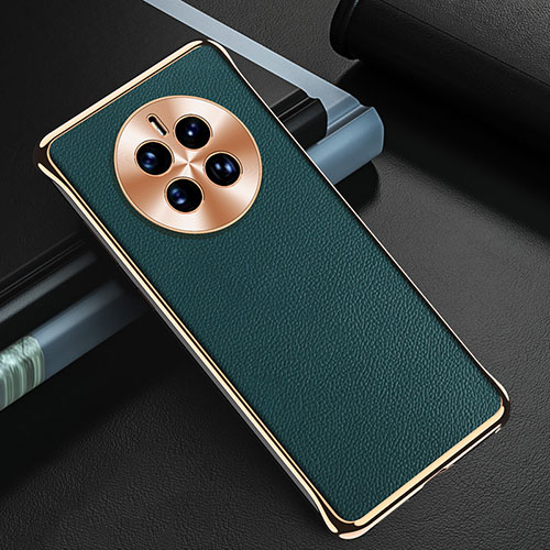 Soft Luxury Leather Snap On Case Cover GS3 for Huawei Mate 50 Green