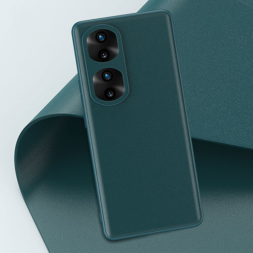 Soft Luxury Leather Snap On Case Cover GS4 for Huawei Honor 70 Pro+ Plus 5G Green