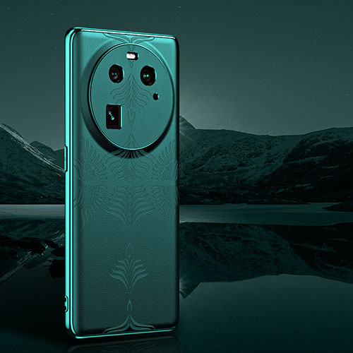 Soft Luxury Leather Snap On Case Cover GS4 for Oppo Find X6 Pro 5G Green