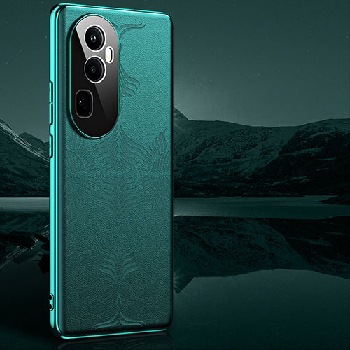 Soft Luxury Leather Snap On Case Cover GS4 for Oppo Reno10 Pro+ Plus 5G Green