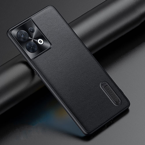 Soft Luxury Leather Snap On Case Cover JB1 for Oppo Reno9 5G Black