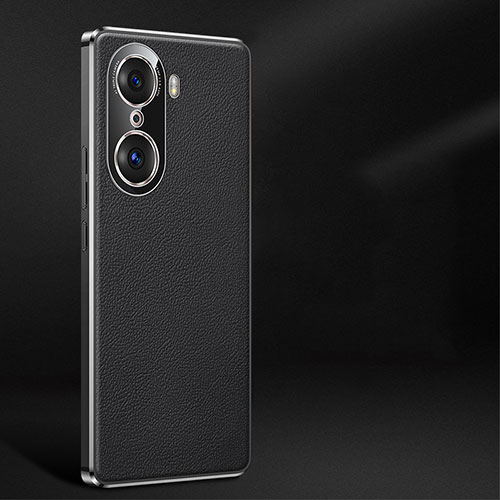 Soft Luxury Leather Snap On Case Cover JB2 for Huawei Honor 60 5G Black