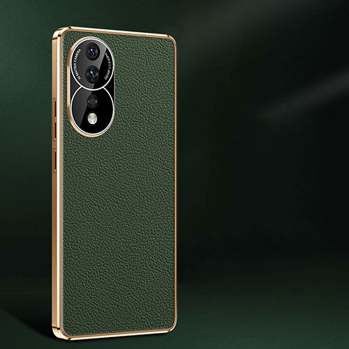 Soft Luxury Leather Snap On Case Cover JB2 for Huawei Honor 80 5G Green