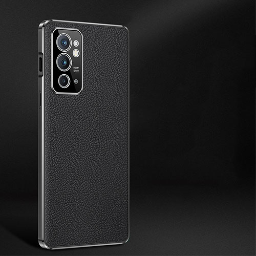 Soft Luxury Leather Snap On Case Cover JB2 for OnePlus 9RT 5G Black