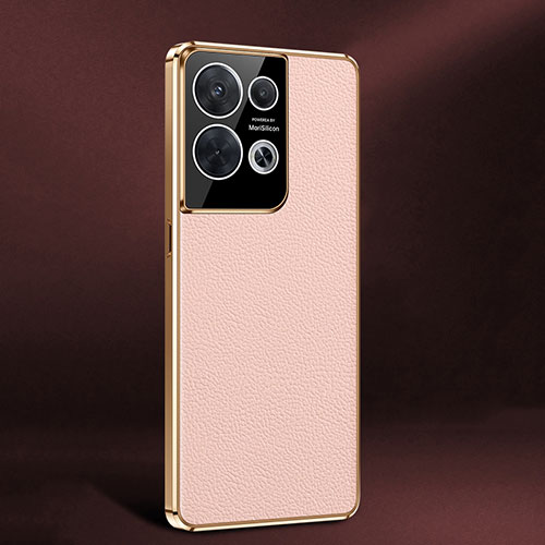 Soft Luxury Leather Snap On Case Cover JB2 for Oppo Reno8 5G Pink