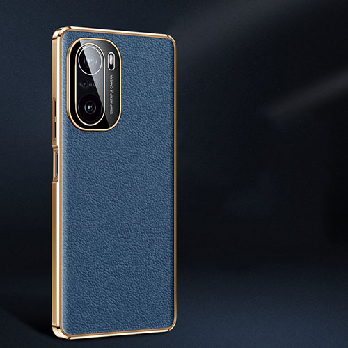 Soft Luxury Leather Snap On Case Cover JB2 for Xiaomi Redmi K40 Pro+ Plus 5G Blue