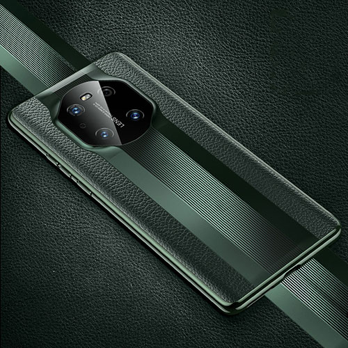 Soft Luxury Leather Snap On Case Cover K01 for Huawei Mate 40E Pro 5G Midnight Green