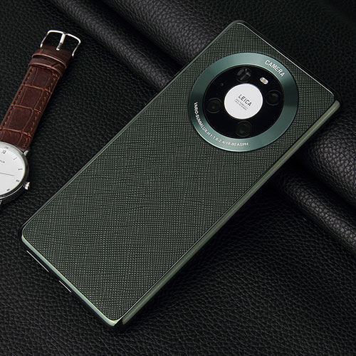 Soft Luxury Leather Snap On Case Cover K06 for Huawei Mate 40E Pro 4G Green