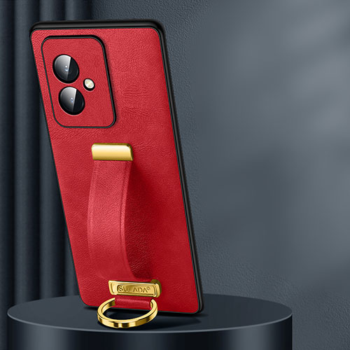 Soft Luxury Leather Snap On Case Cover LD1 for Huawei Honor 100 5G Red