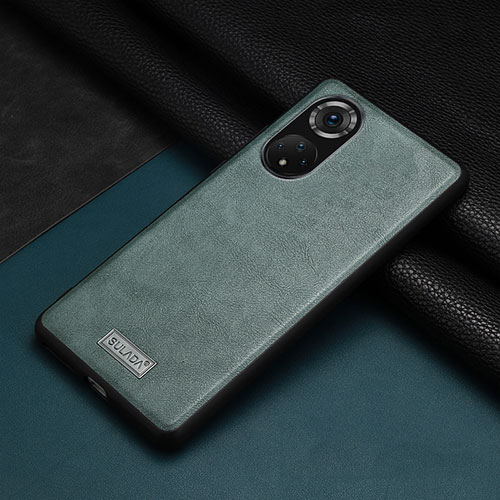 Soft Luxury Leather Snap On Case Cover LD1 for Huawei Honor 50 Pro 5G Green