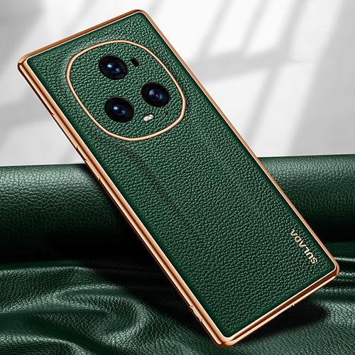 Soft Luxury Leather Snap On Case Cover LD1 for Huawei Honor Magic5 Ultimate 5G Green