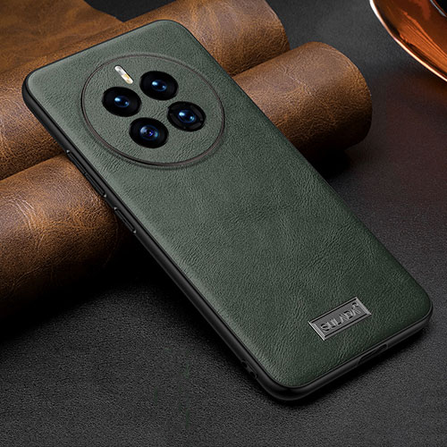 Soft Luxury Leather Snap On Case Cover LD3 for Huawei Mate 50 Green