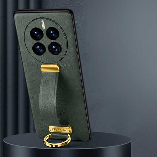 Soft Luxury Leather Snap On Case Cover LD5 for Huawei Mate 50 Green