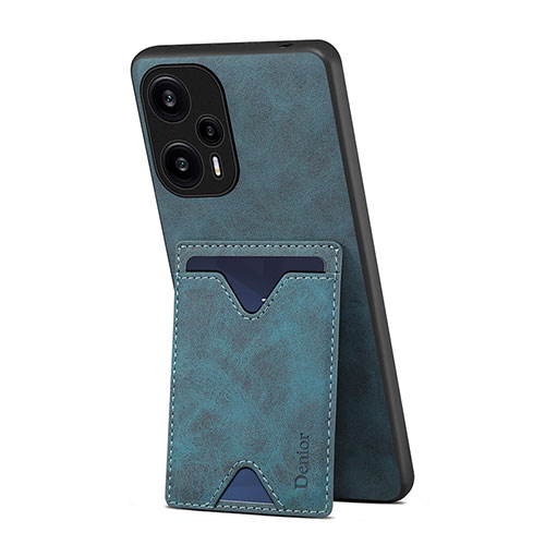 Soft Luxury Leather Snap On Case Cover MT1 for Xiaomi Redmi Note 12 Turbo 5G Blue